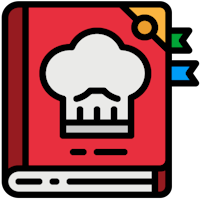 Symbol der Rezeptbibliothek