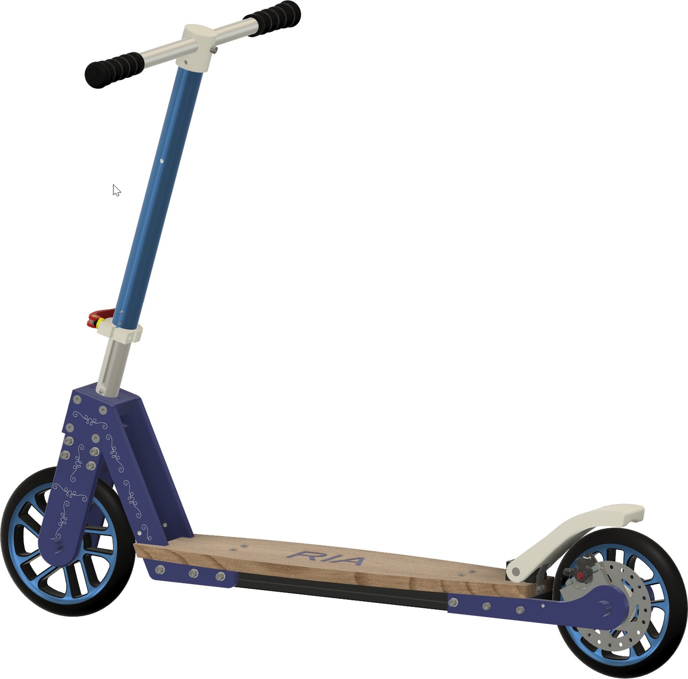 Trottinett mit Scheibenbremse