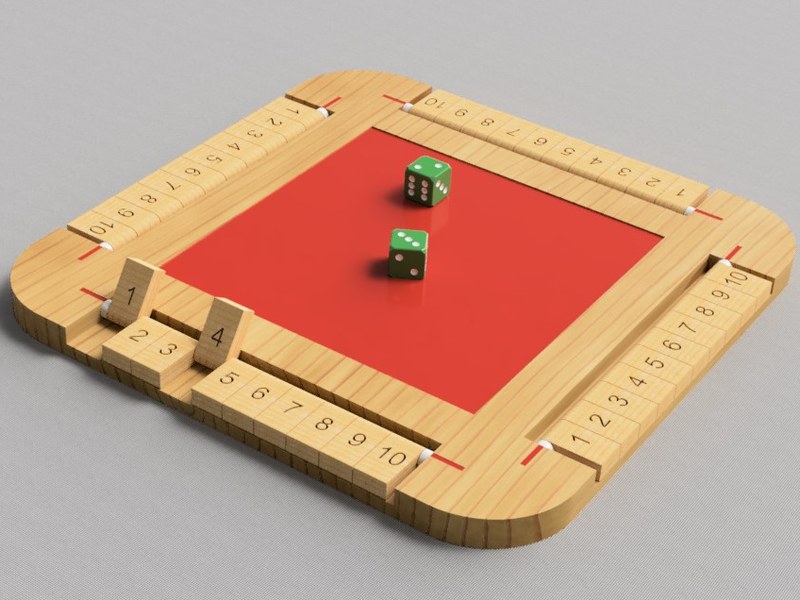 Spielbrett für das Brettspiel Woods