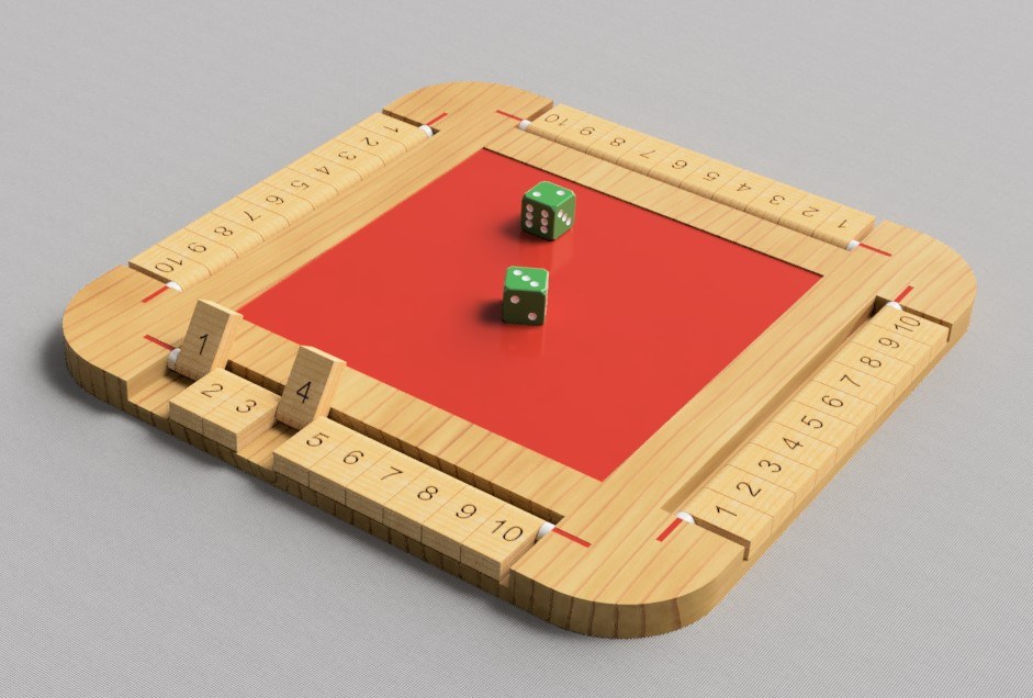 Spielbrett für das Brettspiel Woods