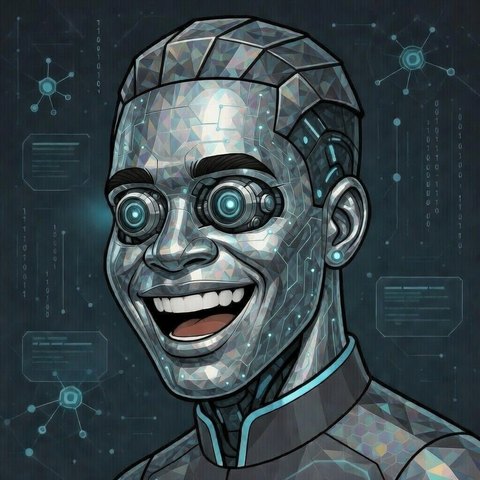 Otto Freeman – stilisiertes Porträt des digitalen Assistenten